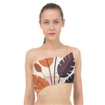 Leaves Boho Monster Nature Spliced Up Bikini Top 