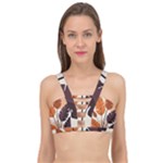 Leaves Boho Monster Nature Cage Up Bikini Top