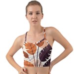 Leaves Boho Monster Nature Mini Tank Bikini Top