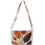 Leaves Boho Monster Nature Double Gusset Crossbody Bag