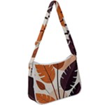 Leaves Boho Monster Nature Zip Up Shoulder Bag