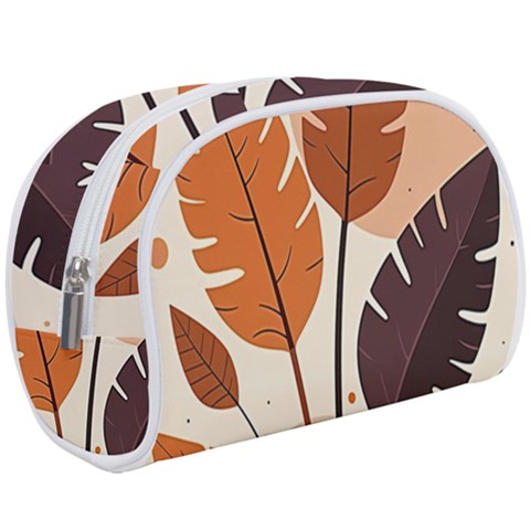 Leaves Boho Monster Nature Make Up Case (Large) from ArtsNow.com