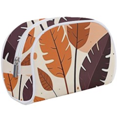 Leaves Boho Monster Nature Make Up Case (Large) from ArtsNow.com