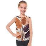 Leaves Boho Monster Nature Kids  Mesh Tank Top