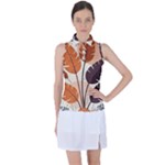 Leaves Boho Monster Nature Women s Sleeveless Polo T-Shirt