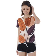 Short Sleeve Open Back T-Shirt 