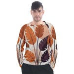 Leaves Boho Monster Nature Men s Long Sleeve Raglan T-Shirt