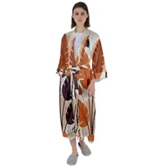 Maxi Satin Kimono 