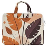 Leaves Boho Monster Nature MacBook Pro 15  Double Pocket Laptop Bag 