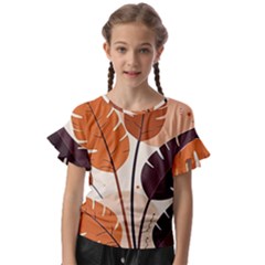 Kids  Cut Out Flutter Sleeves 