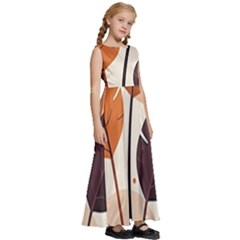 Kids  Satin Sleeveless Maxi Dress 