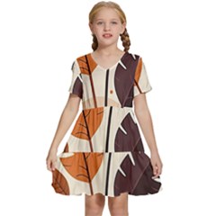 Kids  Short Sleeve Tiered Mini Dress 