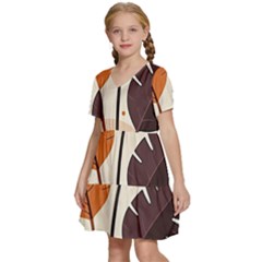 Kids  Short Sleeve Tiered Mini Dress 