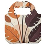 Leaves Boho Monster Nature Premium Foldable Grocery Recycle Bag