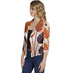 Women s Casual 3/4 Sleeve Spring Jacket 