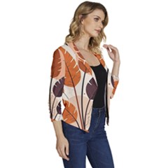 Women s Casual 3/4 Sleeve Spring Jacket 