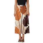 Leaves Boho Monster Nature Classic Midi Chiffon Skirt