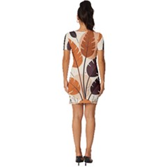 Fitted Knot Split End Bodycon Dress 