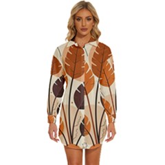 Womens Long Sleeve Shirt Dress 