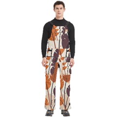 Leaves Boho Monster Nature Men s Side Zip Front Pouch Ski And Snowboard Bib Pants	 from ArtsNow.com