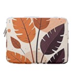 Leaves Boho Monster Nature 14  Vertical Laptop Sleeve Case With Pocket