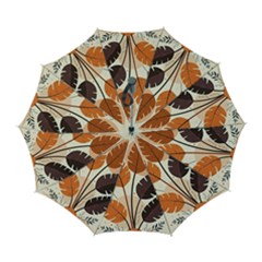 Leaves Boho Monster Nature Automatic Folding Umbrella with Case (Large) from ArtsNow.com