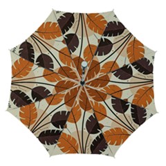 Leaves Boho Monster Nature Automatic Folding Umbrella with Case (Medium) from ArtsNow.com