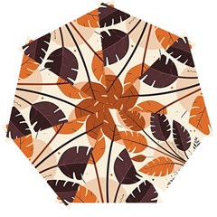 Leaves Boho Monster Nature Automatic Folding Umbrella with Case (Small) from ArtsNow.com