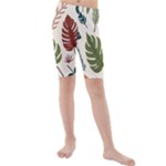 Leaves Autumn Kids  Mid Length Swim Shorts