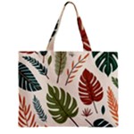 Leaves Autumn Zipper Mini Tote Bag