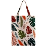 Leaves Autumn Zipper Classic Tote Bag