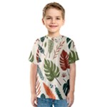 Leaves Autumn Kids  Sport Mesh T-Shirt