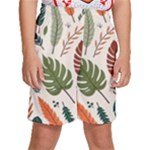 Leaves Autumn Kids  Basketball Shorts