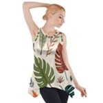 Leaves Autumn Side Drop Tank Tunic