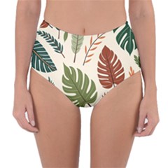 Reversible High-Waist Bikini Bottoms 