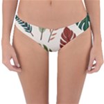 Leaves Autumn Reversible Hipster Bikini Bottoms