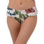 Leaves Autumn Frill Bikini Bottoms