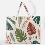 Leaves Autumn Zipper Large Tote Bag