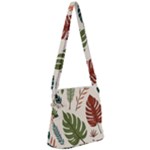 Leaves Autumn Zipper Messenger Bag