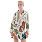 Leaves Autumn Women s Long Sleeve Casual Dress