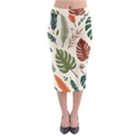 Leaves Autumn Midi Pencil Skirt