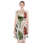 Leaves Autumn Racerback Midi Dress