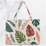 Leaves Autumn Zipper Medium Tote Bag