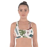 Leaves Autumn Cross Back Sports Bra