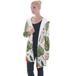 Leaves Autumn Longline Hooded Cardigan