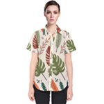 Leaves Autumn Women s Short Sleeve Shirt