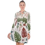 Leaves Autumn Long Sleeve Panel Dress