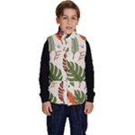 Leaves Autumn Kid s Button Up Puffer Vest