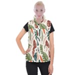 Leaves Autumn Women s Button Up Vest