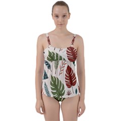 Twist Front Tankini Set 